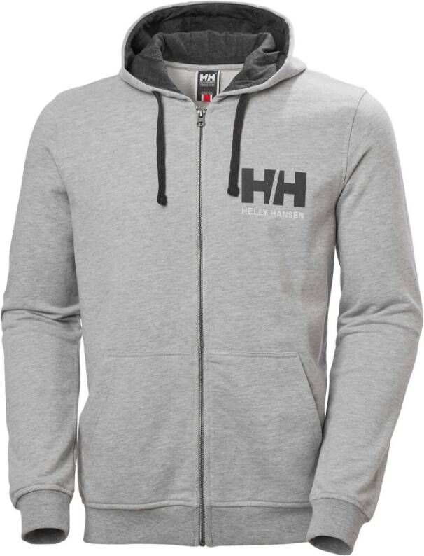 Helly Hansen Hooded sweatshirt met rits Logo Grijs Heren