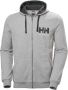 Helly Hansen Hooded sweatshirt met rits Logo Grijs Heren - Thumbnail 1