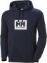 Helly Hansen Zachte biologisch katoenen hoodie met geborstelde fleece voering Blue Heren - Thumbnail 1