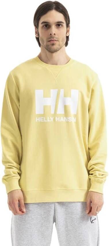 Helly Hansen Mannen & Sweatshirt Logo Crew Sweat 34000 455 Geel Heren