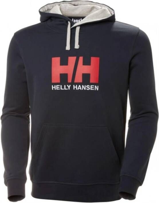Helly Hansen Sweatshirt Logo Hoodie 33977-597 Blauw Heren