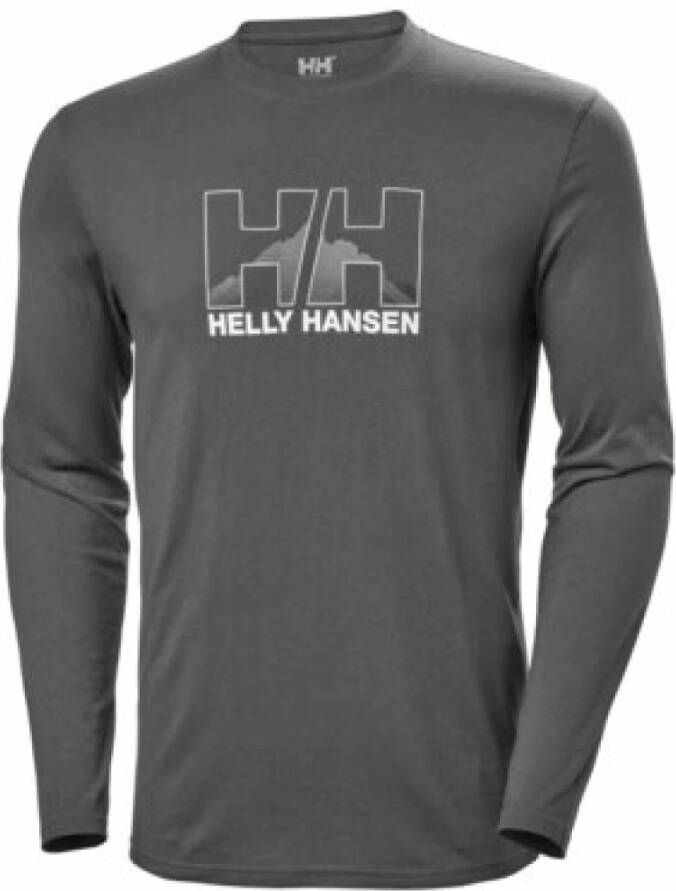Helly Hansen T-shirt met lange mouwen Nord graphic Grijs Heren