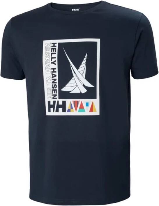 Helly Hansen T-Shirts Blauw Heren
