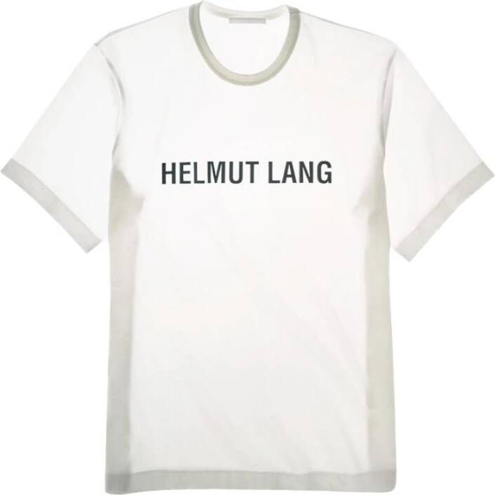 Helmut Lang Logo print t-shirt White Heren