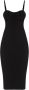 Helmut Lang Zwarte Eyelet Bra Midi Jurk Black Dames - Thumbnail 1