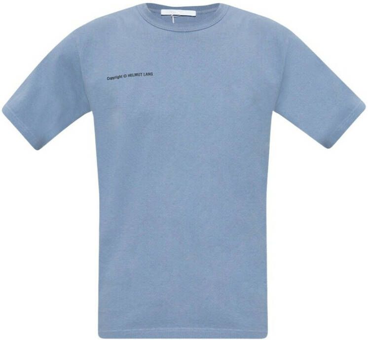 Helmut Lang Relaxed-fitting T-shirt Blauw Heren