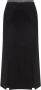 Helmut Lang Elegant Front-Slit Skirt Black Dames - Thumbnail 1