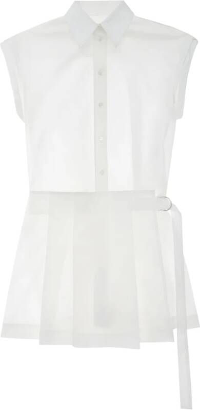 Helmut Lang Shirt Dresses White Dames