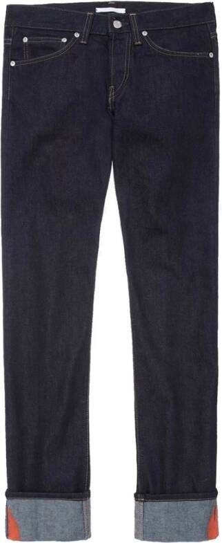 Helmut Lang Denim Jeans met riemlussen Blue Heren