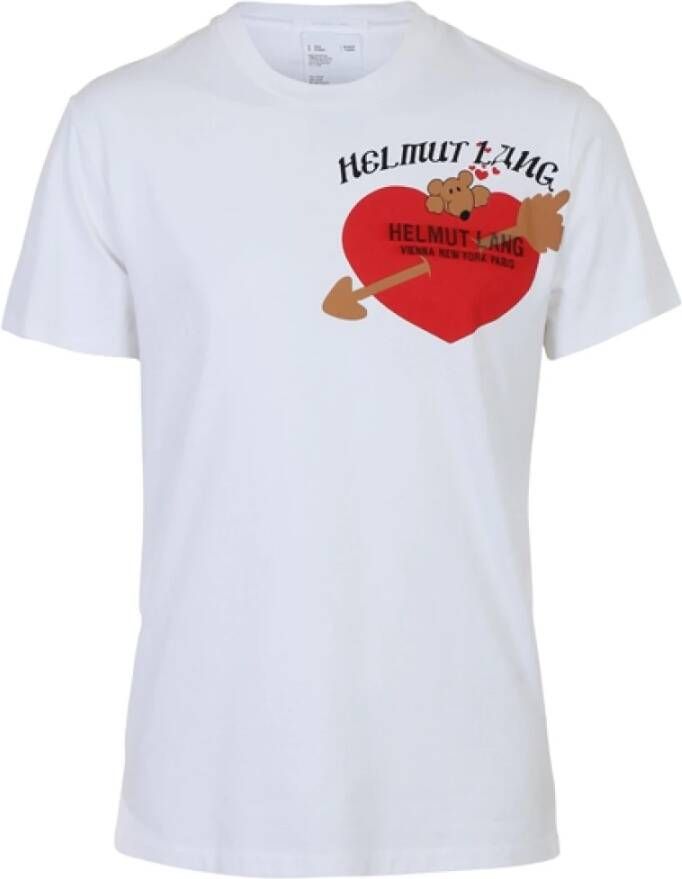 Helmut Lang Standaard T -shirt Wit Heren