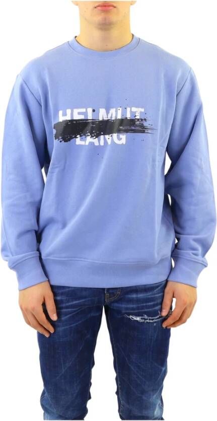 Helmut Lang Ontspannen passend sweatshirt Blauw Heren