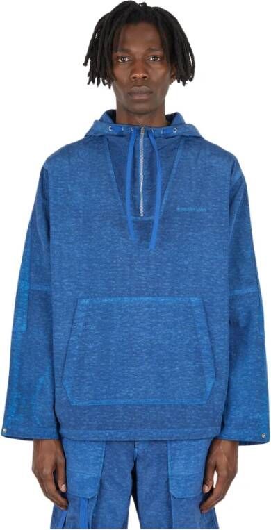 Helmut Lang Sweatshirt met pullover kap Blauw Heren