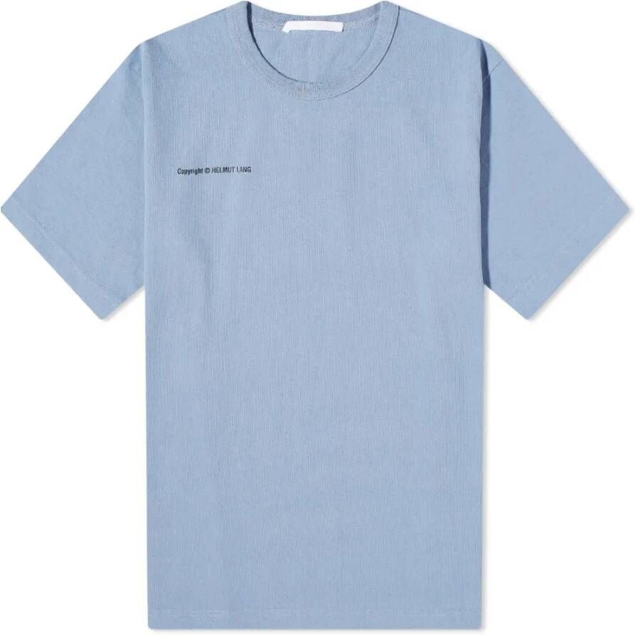 Helmut Lang T-Shirt Blauw Heren