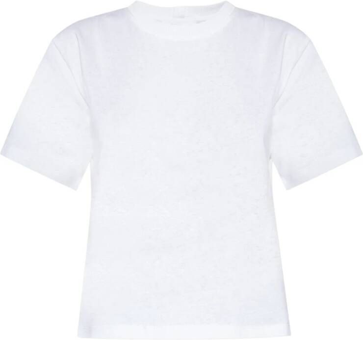 Helmut Lang T-shirt met logo Wit Dames