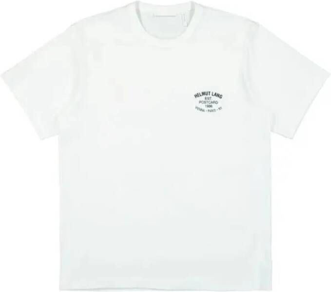 Helmut Lang Logo print t-shirt White Heren