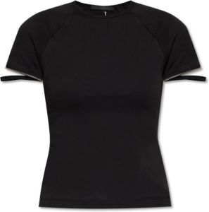 Helmut Lang T-shirt Zwart Dames