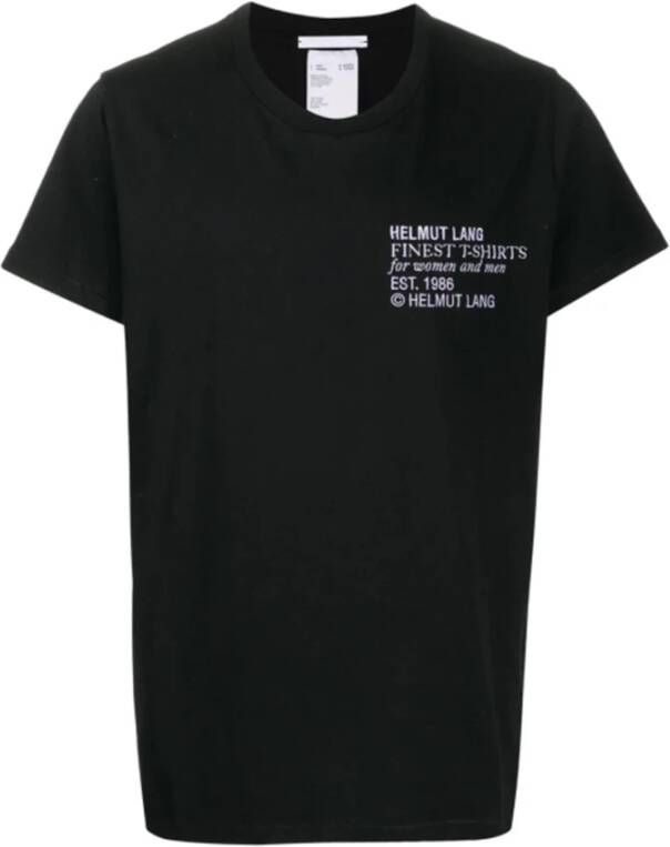Helmut Lang t-shirt Zwart Heren