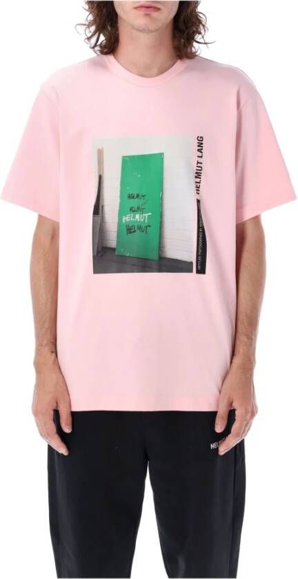 Helmut Lang T-Shirts Roze Heren
