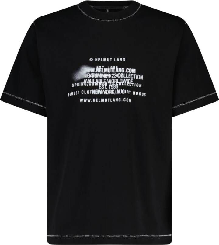 Helmut Lang T-Shirts Zwart Heren