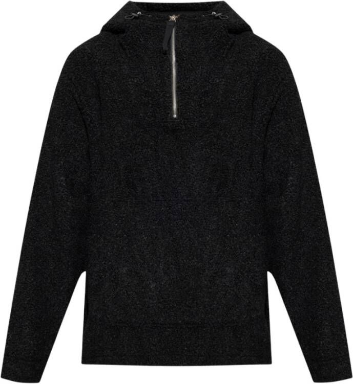 Helmut Lang Textured hoodie Zwart Heren