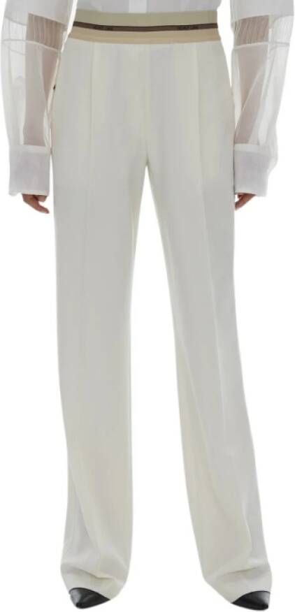 Helmut Lang Wide Trousers White Dames