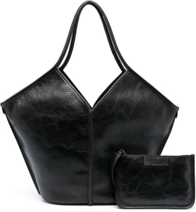 Hereu Zwarte Calella Distressed Tassen Black Dames