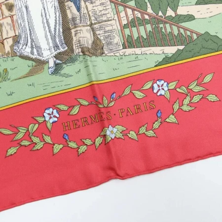 Hermès Vintage Pre-owned Silk scarves Red Dames - Foto 2