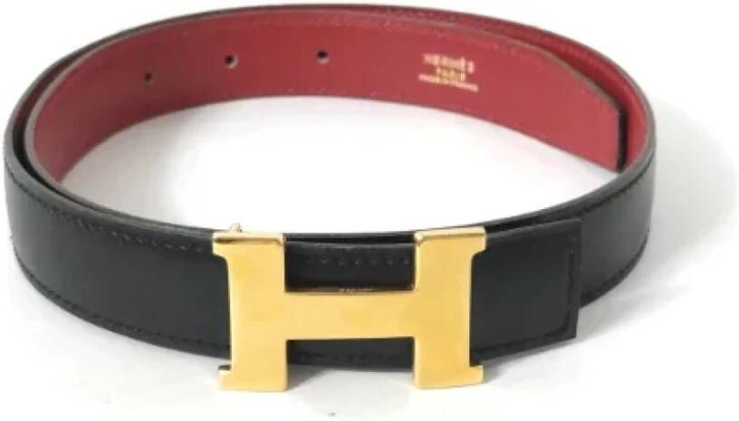 Hermès Vintage Pre-owned Leather belts Zwart Dames