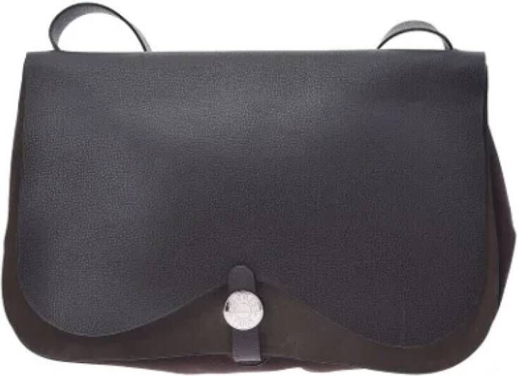 Hermès Vintage Pre-owned Leather shoulder-bags Bruin Dames
