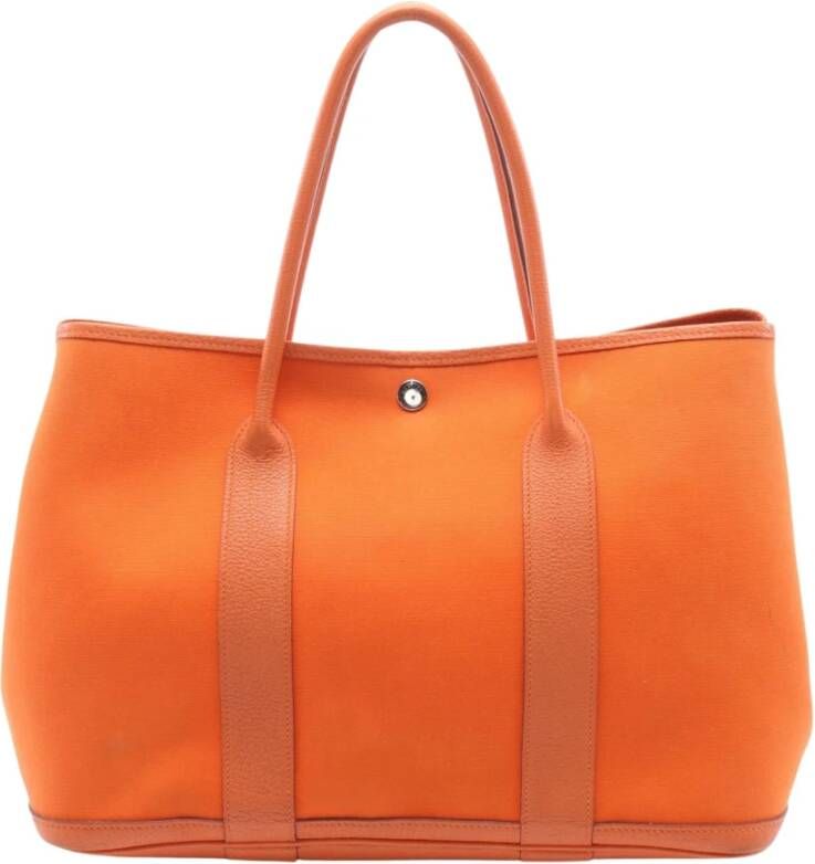 Hermès Vintage Tweedehands tas Oranje Dames