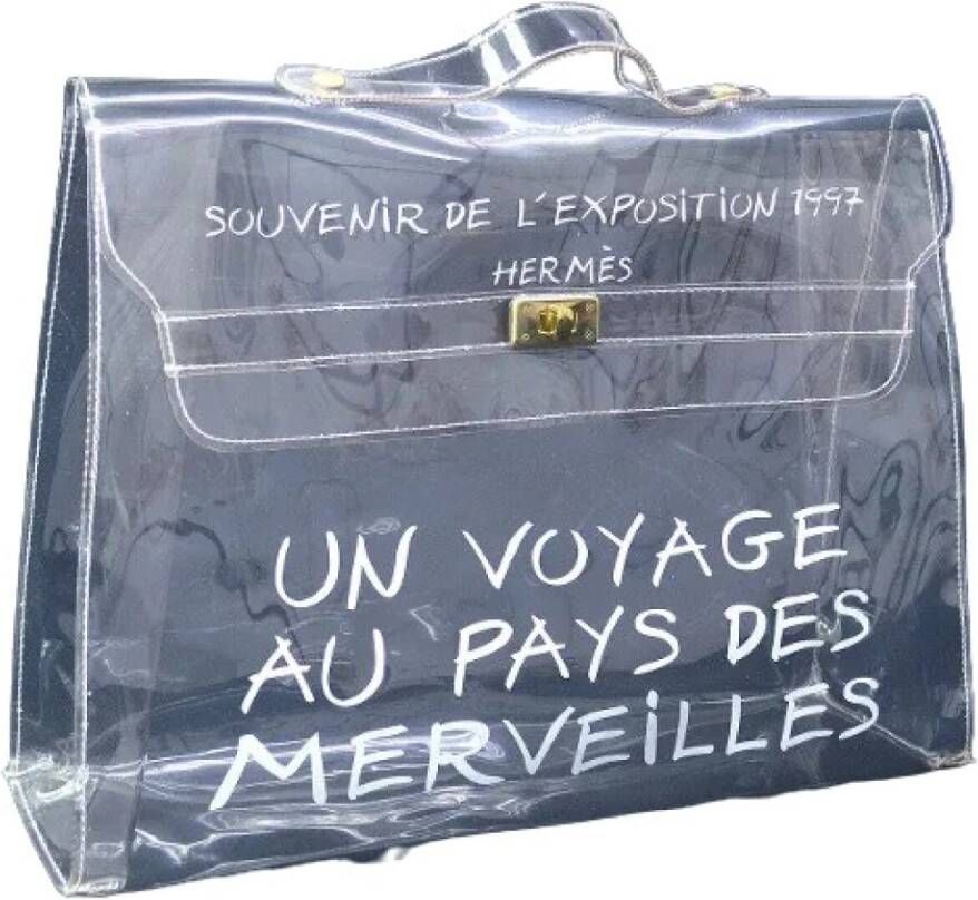 Hermès Vintage Voldoende lederen handtassen Wit Dames