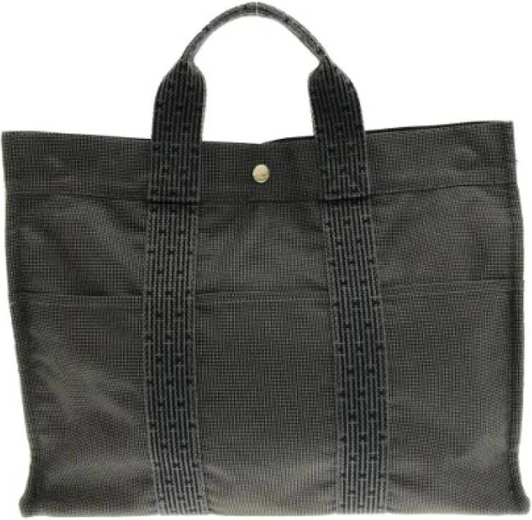 Hermès Vintage Voldoende polyester handtassen Grijs Dames