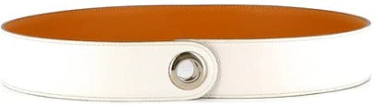 Hermès Vintage Voldoende riem Wit Dames