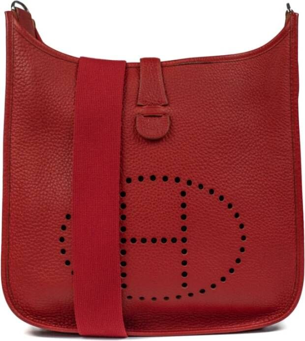 Hermès Vintage Voldoende schoudertassen Rood Dames