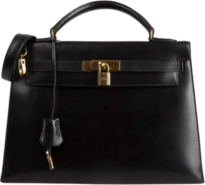 Hermès Vintage Voldoende schoudertassen Zwart Dames
