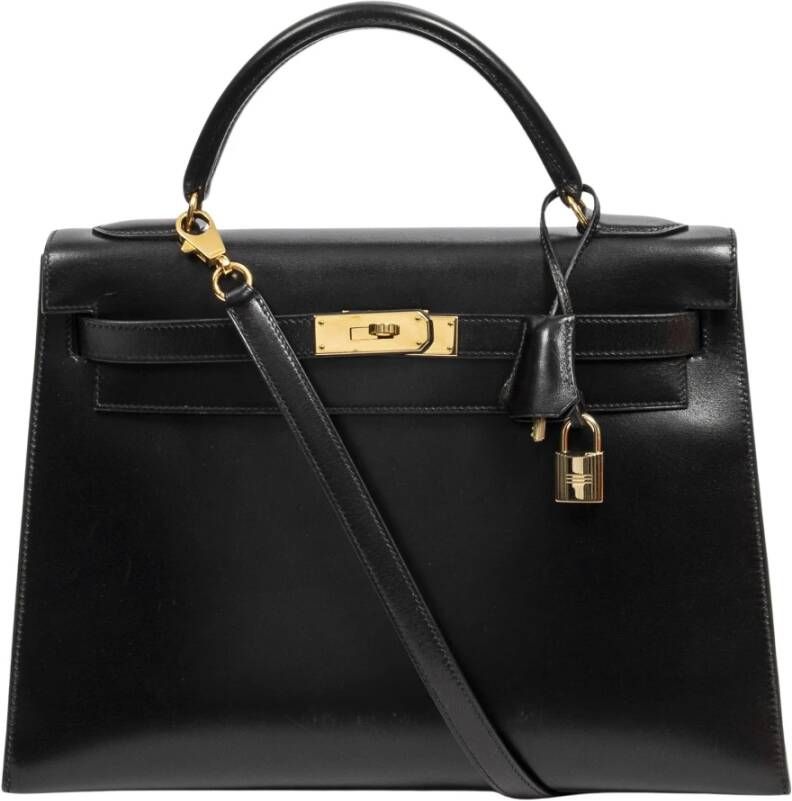 Hermès Vintage Voldoende schoudertassen Zwart Dames