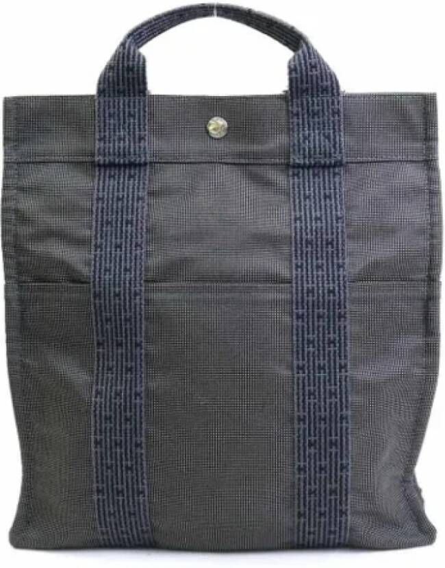 Hermès Vintage Pre-owned Canvas backpacks Grijs Dames