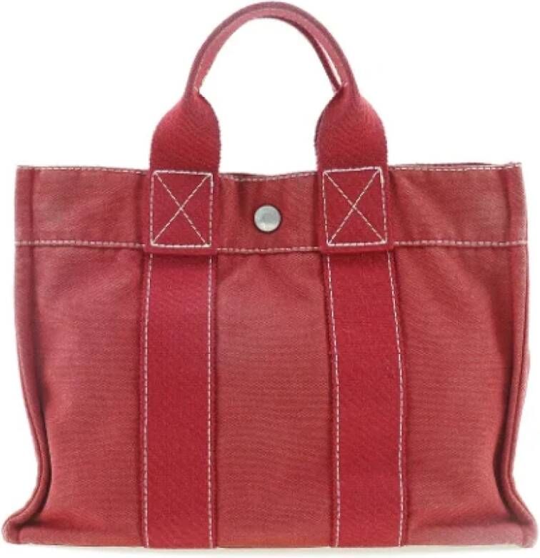 Hermès Vintage Pre-owned Canvas totes Rood Dames