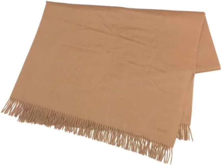Hermès Vintage Pre-owned Cashmere scarves Bruin Dames