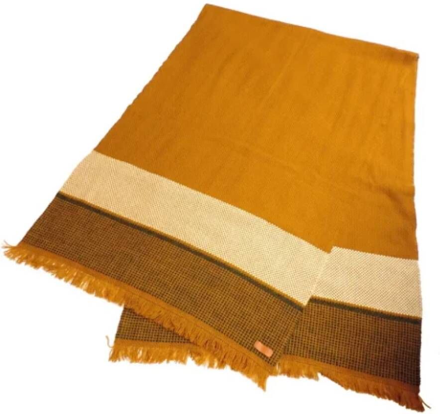 Hermès Vintage Pre-owned Cashmere scarves Bruin Dames