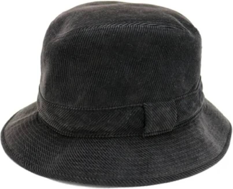 Hermès Vintage Pre-owned Cotton hats Zwart Dames