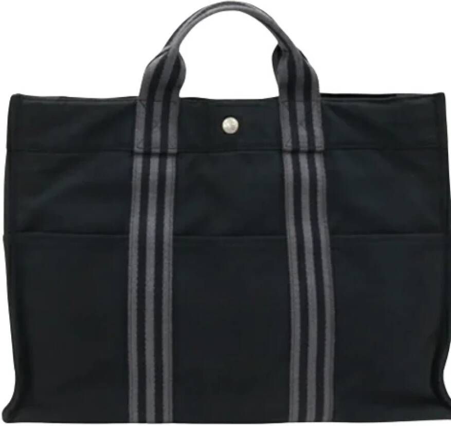 Hermès Vintage Pre-owned Cotton totes Zwart Dames