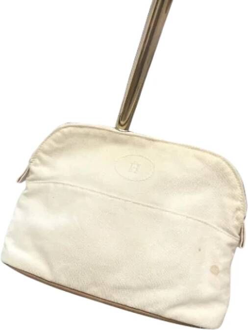 Hermès Vintage Pre-owned Cotton travel-bags Beige Dames