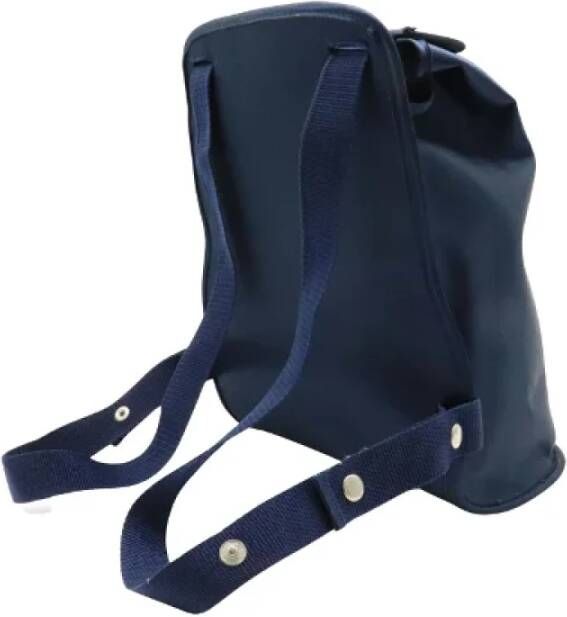 Hermès Vintage Pre-owned Fabric backpacks Blauw Unisex