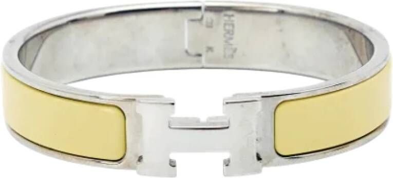 Hermès Vintage Pre-owned Fabric bracelets Yellow Dames