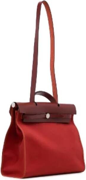 Hermès Vintage Pre-owned Fabric crossbody-bags Rood Dames