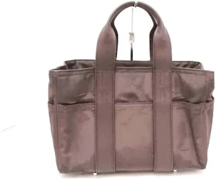 Hermès Vintage Pre-owned Fabric handbags Bruin Dames