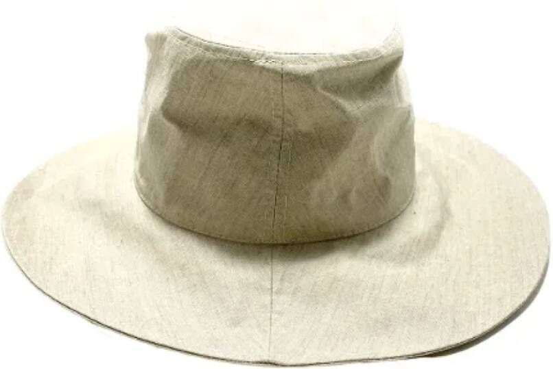 Hermès Vintage Pre-owned Fabric hats Beige Dames