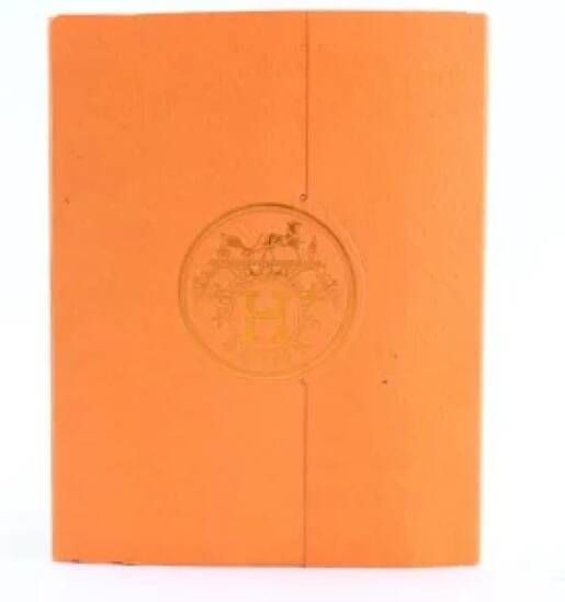 Hermès Vintage Pre-owned Fabric home-office Oranje Dames