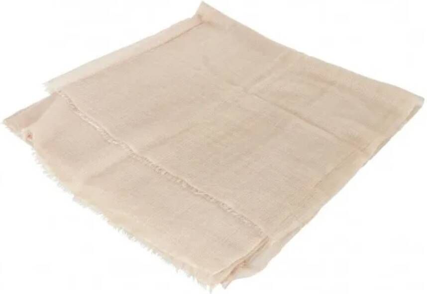 Hermès Vintage Pre-owned Fabric scarves Beige Dames